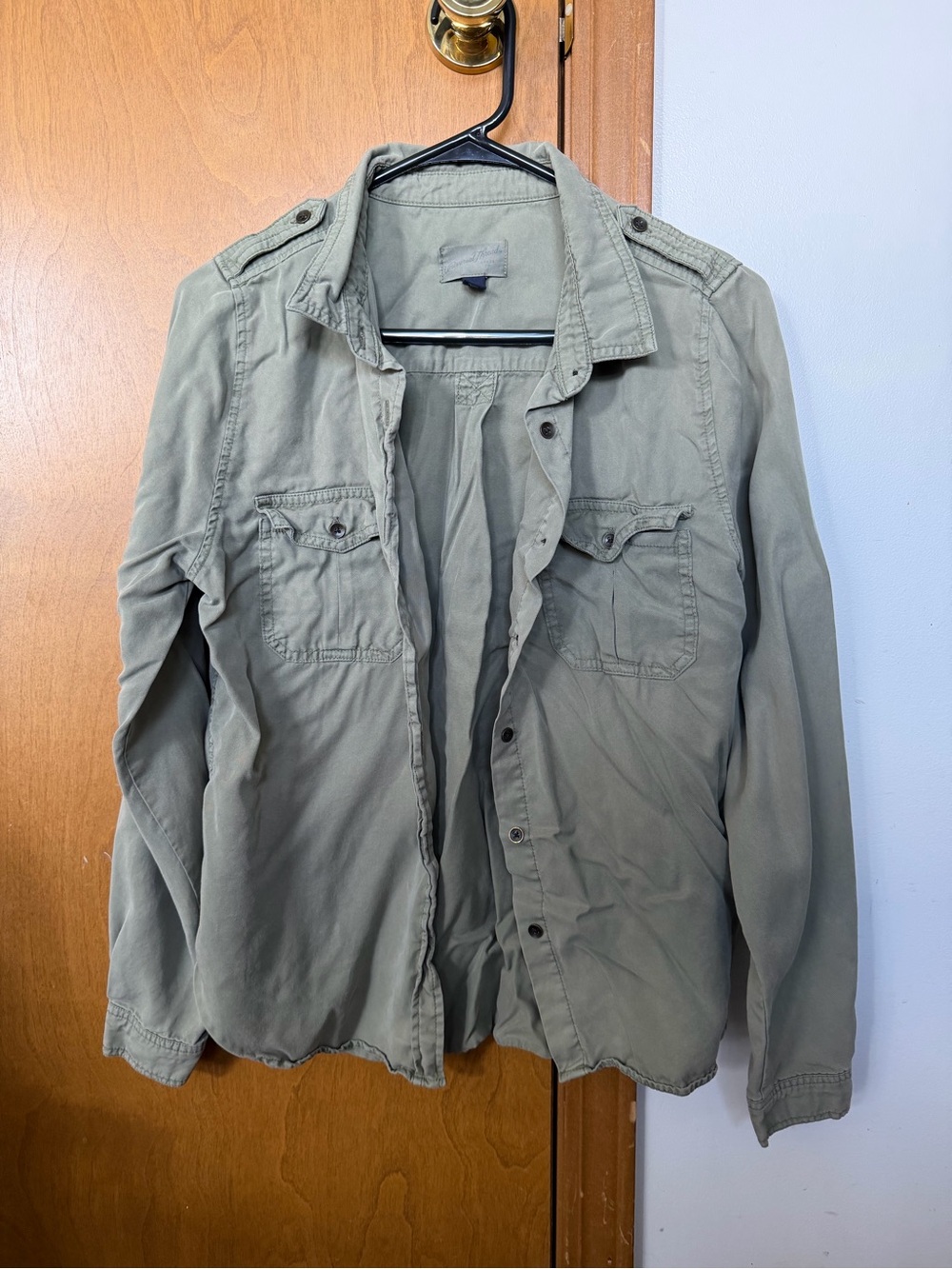 Universal Thread Women's Button-Down Utility Shirt Jacket - Olive